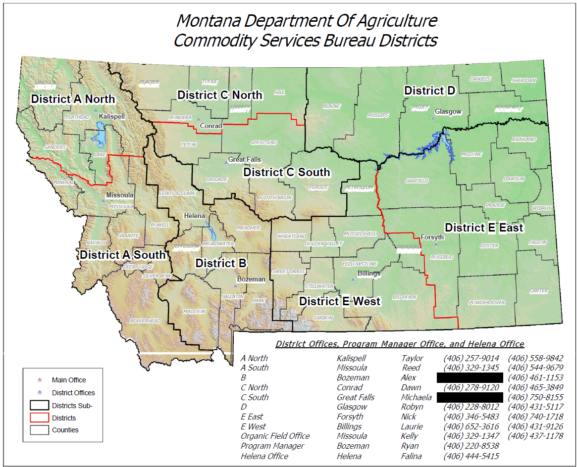 CSB District Office Map