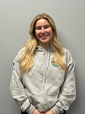 Olivia long sleeve grey sweatshirt